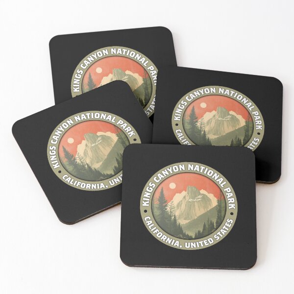 Item preview, Kings Canyon National Park Vintage Badge – Minimalist Travel Emblem designed and sold by Stylish Grapefruit Familia.