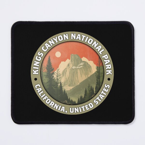 Item preview, Kings Canyon National Park Vintage Badge – Minimalist Travel Emblem designed and sold by Stylish Grapefruit Familia.
