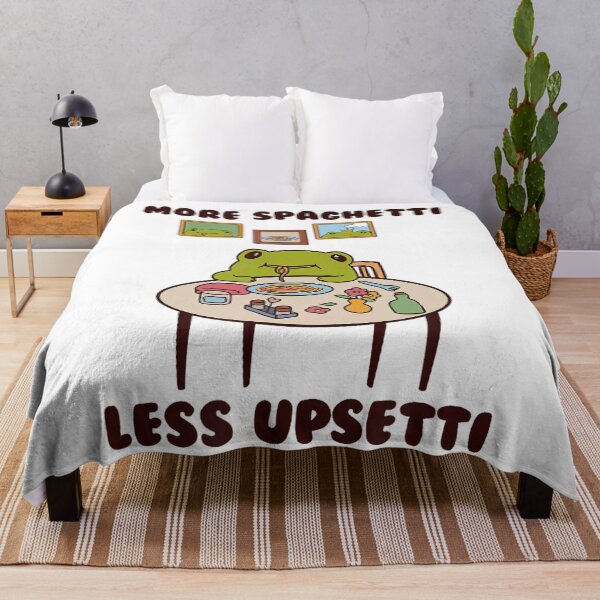 Item preview, Frog Savoring A Plate Of Pasta More Spaghetti Less Upsetti designed and sold by Galactic-Sketch.