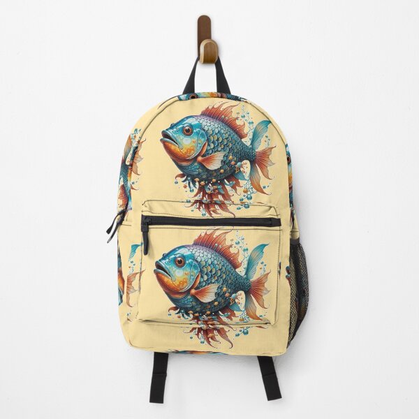 Item preview, Vibrant Fantasy Fish Art - Colorful Aquatic Illustration designed and sold by Witsprings.