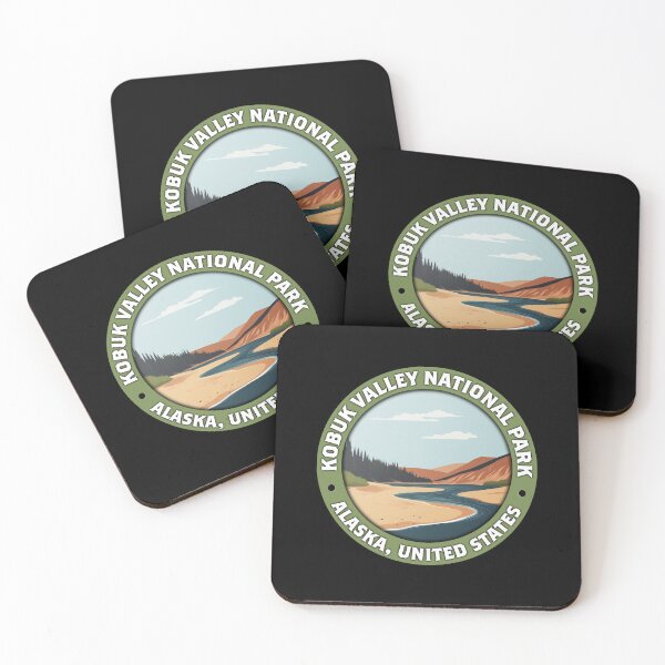 Item preview, Kobuk Valley National Park Vintage Badge – Minimalist Travel Emblem designed and sold by Stylish Grapefruit Familia.