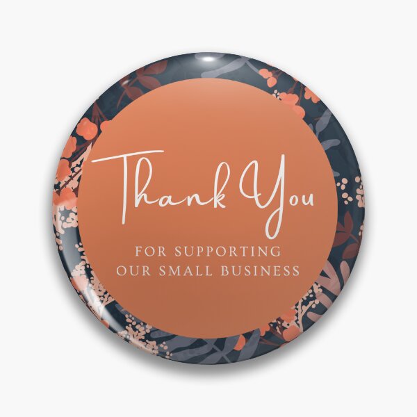 Item preview, Thank You for Supporting Our Small Business - Flower Pattern 08 designed and sold by LD-LailaDesign.