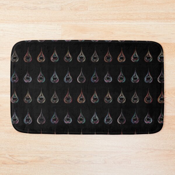 Item preview, Rainbow Droplets - Vertical Arrangement, Dark Background designed and sold by Onyx Swan Art.