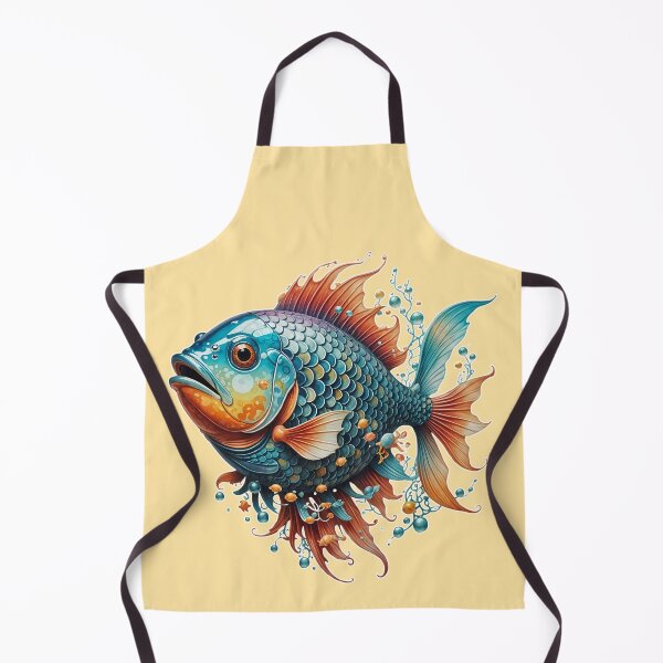 Item preview, Vibrant Fantasy Fish Art - Colorful Aquatic Illustration designed and sold by Witsprings.