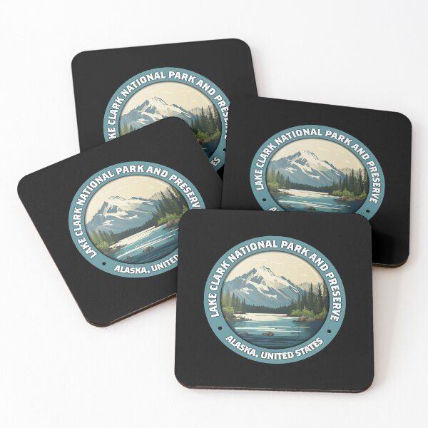 Item preview, Lake Clark National Park Vintage Badge – Minimalist Travel Emblem designed and sold by Stylish Grapefruit Familia.