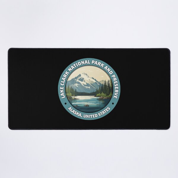 Item preview, Lake Clark National Park Vintage Badge – Minimalist Travel Emblem designed and sold by Stylish Grapefruit Familia.
