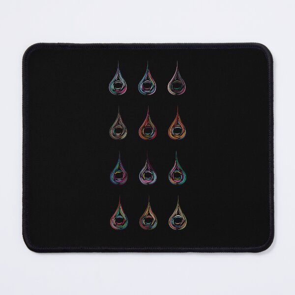 Item preview, Rainbow Droplets - Vertical Arrangement, Dark Background designed and sold by Onyx Swan Art.
