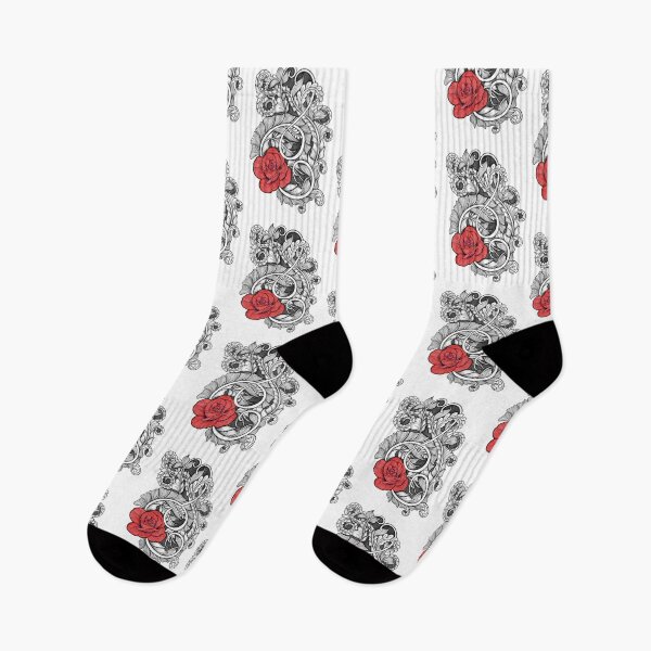 Item preview, Zentangle Floral Design with Red Rose | Intricate Hand-Drawn Artwork designed and sold by DianaZenArt.