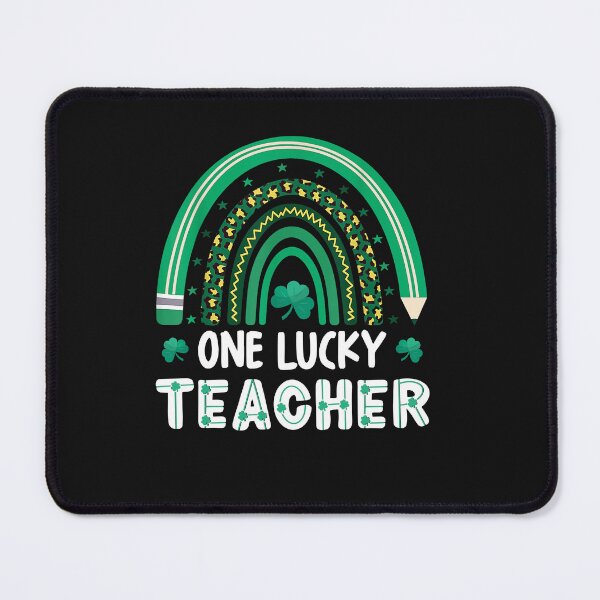 Item preview, Copy of One Lucky Teacher St Patrick_s Day Coquette Pencil Shamrock designed and sold by TalalosART.