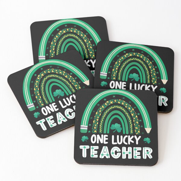 Item preview, Copy of One Lucky Teacher St Patrick_s Day Coquette Pencil Shamrock designed and sold by TalalosART.