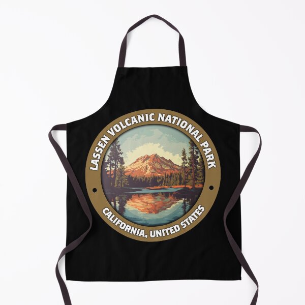 Item preview, Lassen Volcanic National Park Vintage Badge – Minimalist Travel Emblem designed and sold by Stylish Grapefruit Familia.