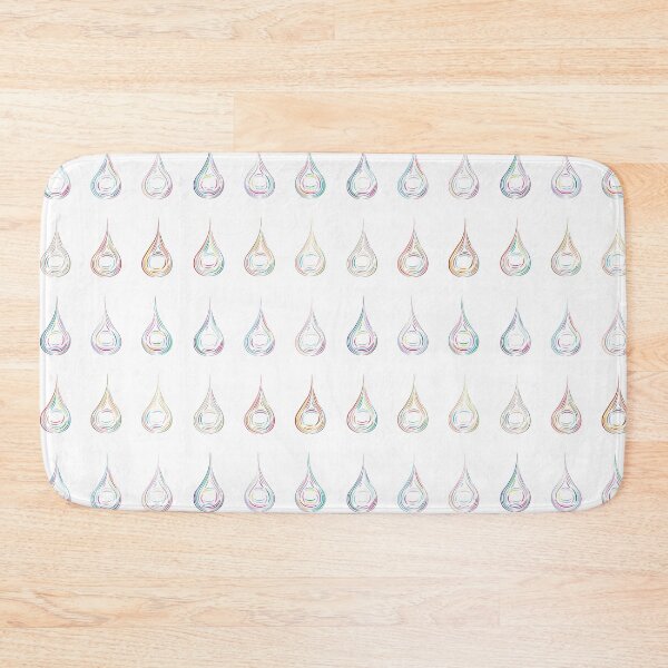 Item preview, Rainbow Droplets - Vertical Arrangement, Light Background designed and sold by Onyx Swan Art.