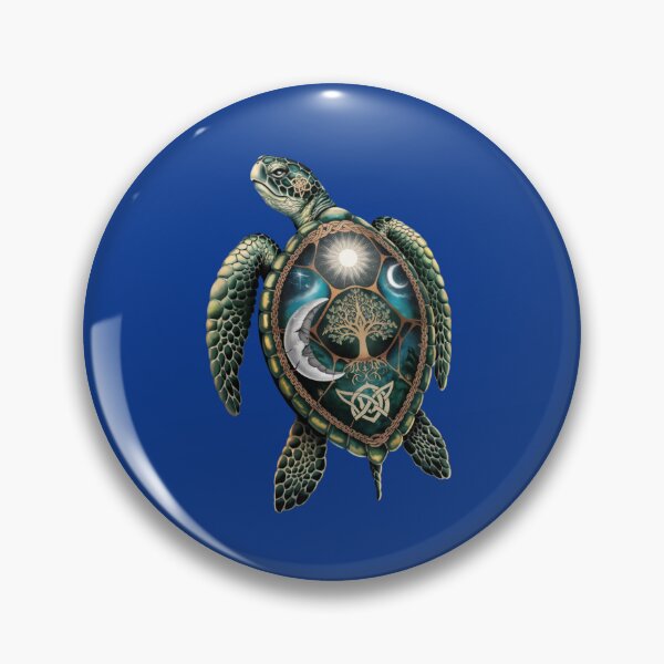 Item preview, lifelike sea turtle tattoo designed and sold by 123ks.