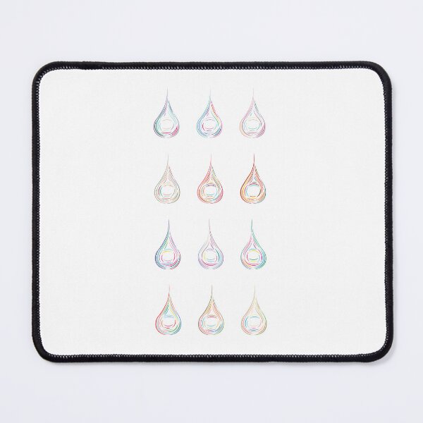 Item preview, Rainbow Droplets - Vertical Arrangement, Light Background designed and sold by Onyx Swan Art.