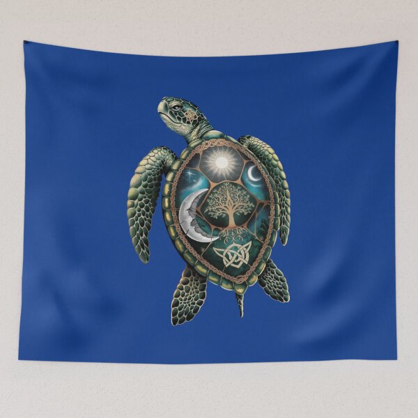 Item preview, lifelike sea turtle tattoo designed and sold by 123ks.
