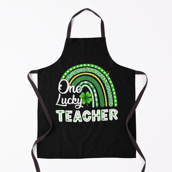 Item preview, One Lucky Teacher Rainbow Teacher St Patricks Day Leopard designed and sold by TalalosART.