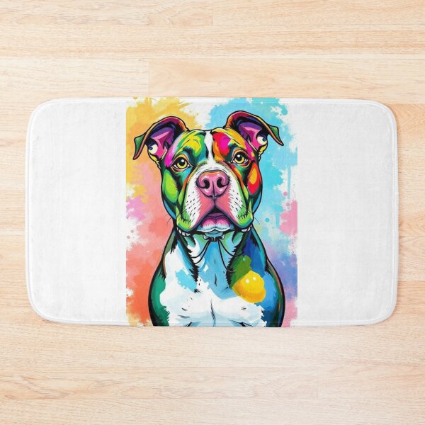 Item preview, The Pastel Painted Pit Bull  designed and sold by Jus1sicpuppy.