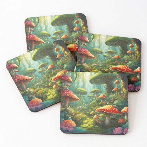 Item preview, Fairytale world, mushrooms, forest full of mushrooms, Forest designed and sold by Holzfrau-Swiss.
