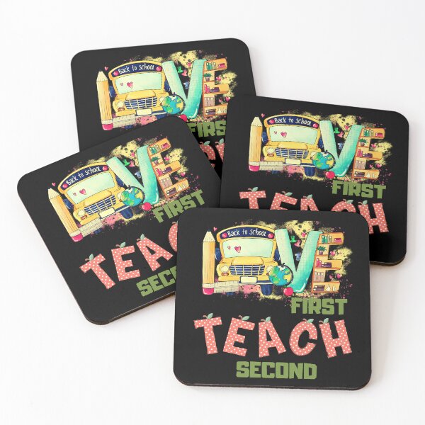 Item preview, Love first teach second teacher valentines designed and sold by Ela-graphicwiz.