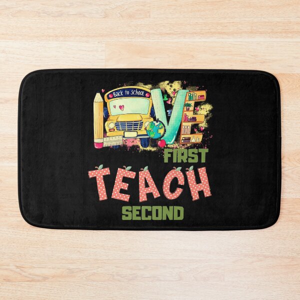 Item preview, Love first teach second teacher valentines designed and sold by Ela-graphicwiz.