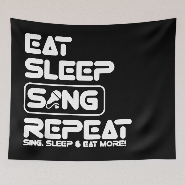 Item preview, Singer Life: Eat, Sleep, Repeat  designed and sold by Eksama Design.
