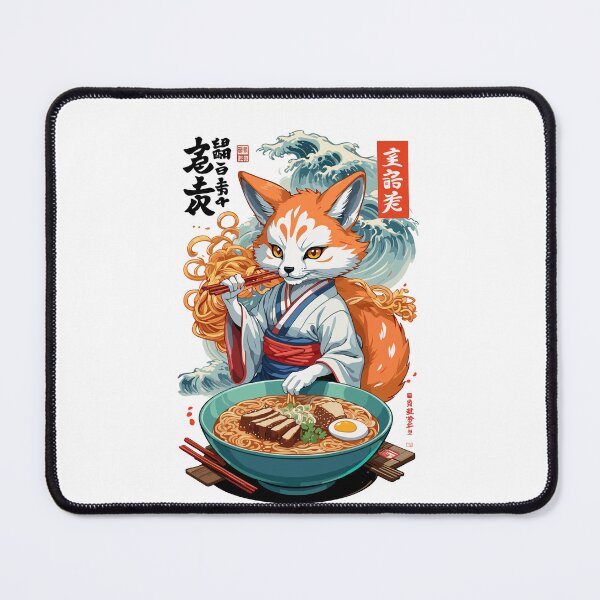 Item preview, Kitsune Fox Ramen Noodles Kawaii Japan Retro designed and sold by LuminOrb.