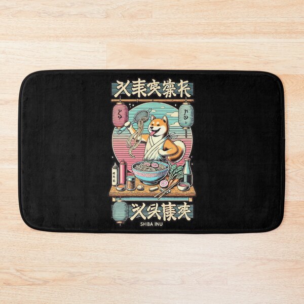 Item preview, Shiba Dog Ramen Chef In Ukiyo-e Style designed and sold by LuminOrb.