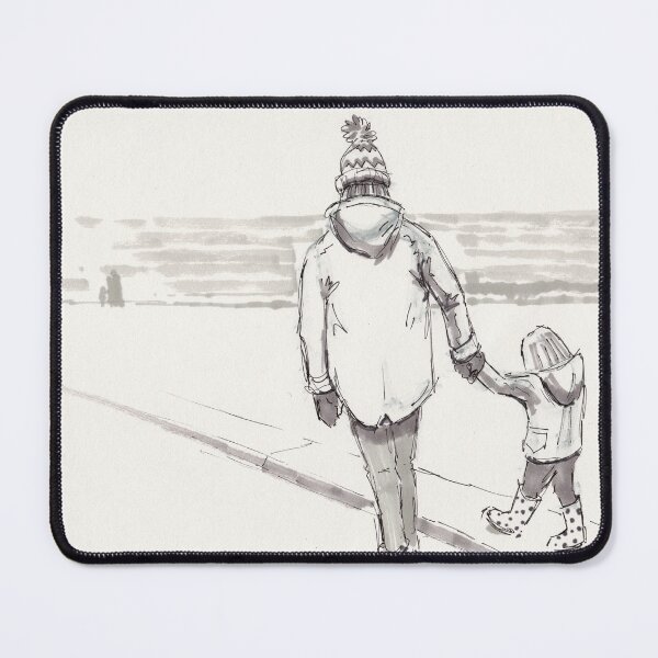 Item preview, Little girl with wellington boots holding hands with Mum designed and sold by MikeJory.