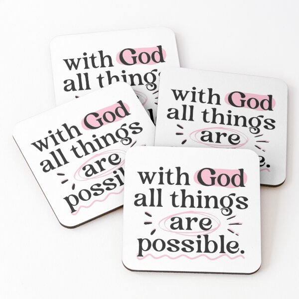 Item preview, With god all things are possible designed and sold by Roseareroses.
