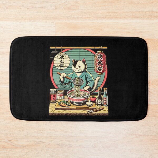 Artikelvorschau, Katzen Ramen Chefkoch Kawaii Retro Sushi Japan entworfen und verkauft von LuminOrb.
