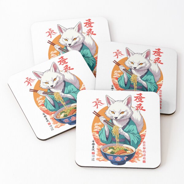 Item preview, Kawaii Kitsune Ramen Noodles Japan Streetwear designed and sold by LuminOrb.