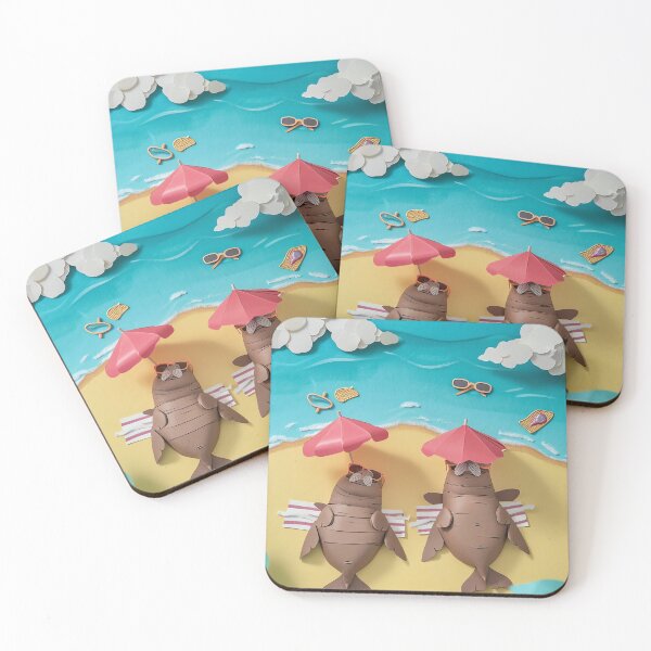 Item preview, Sunny Walrus Beach Fun designed and sold by cute-animals99.