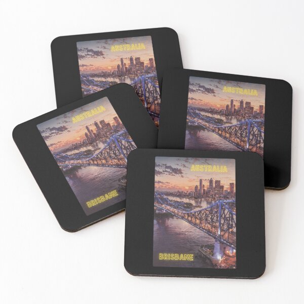 Item preview, Brisbane Skyline at Sunset – Story Bridge Art 2/2 designed and sold by twentytwo ART souvenir designs.