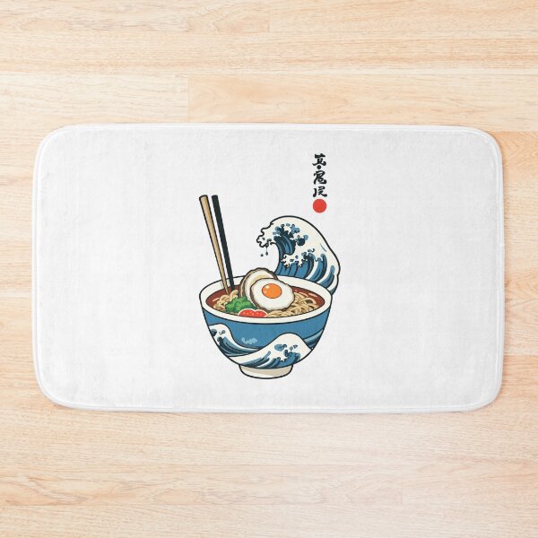 Item preview, Retro Ramen Aesthetic Ukiyo-E Waves designed and sold by LuminOrb.