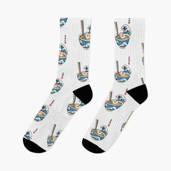 Item preview, Retro Ramen Aesthetic Ukiyo-E Waves designed and sold by LuminOrb.