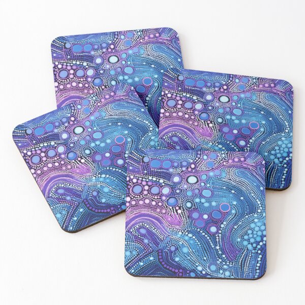 Item preview, Aboriginal Inspired Dot Art - Ocean Floor designed and sold by GrinGalore.