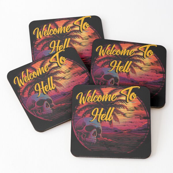 Item preview, Welcome to hell retrowave designed and sold by t0une.