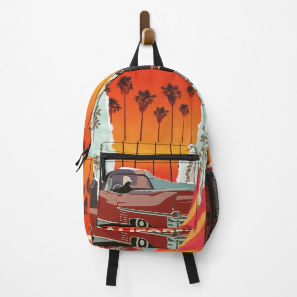Item preview, California palm trees ripped paper art designed and sold by Deb Puzzledrobots.