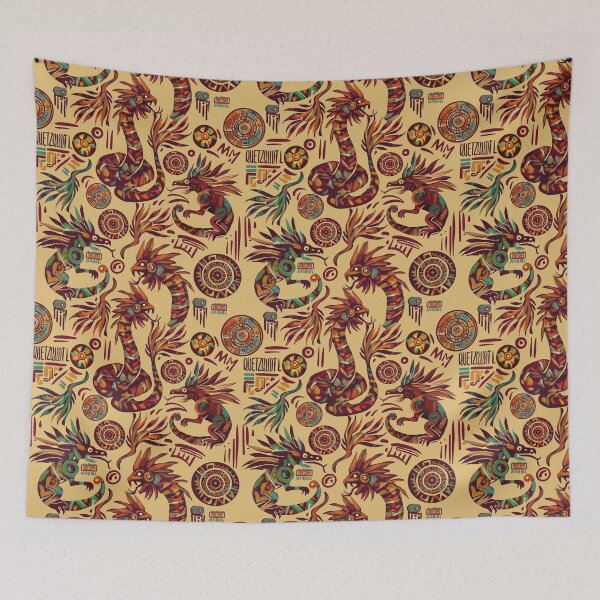 Item preview, Quetzalcoatl, the feathered serpent designed and sold by elodiemarc24.