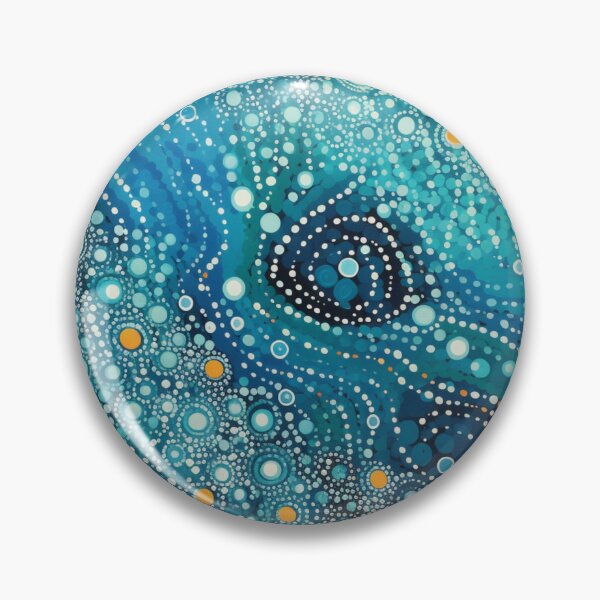 Item preview, Aboriginal Inspired Dot Art - Ocean Water designed and sold by GrinGalore.