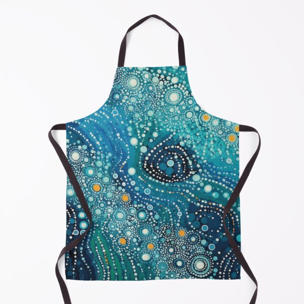 Item preview, Aboriginal Inspired Dot Art - Ocean Water designed and sold by GrinGalore.