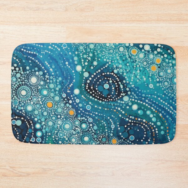 Item preview, Aboriginal Inspired Dot Art - Ocean Water designed and sold by GrinGalore.