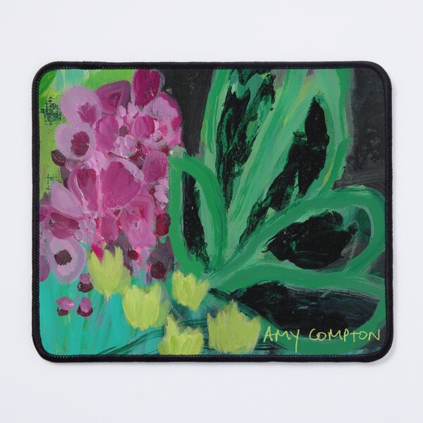 Item preview, Magenta and green floral design designed and sold by Amy Compton.