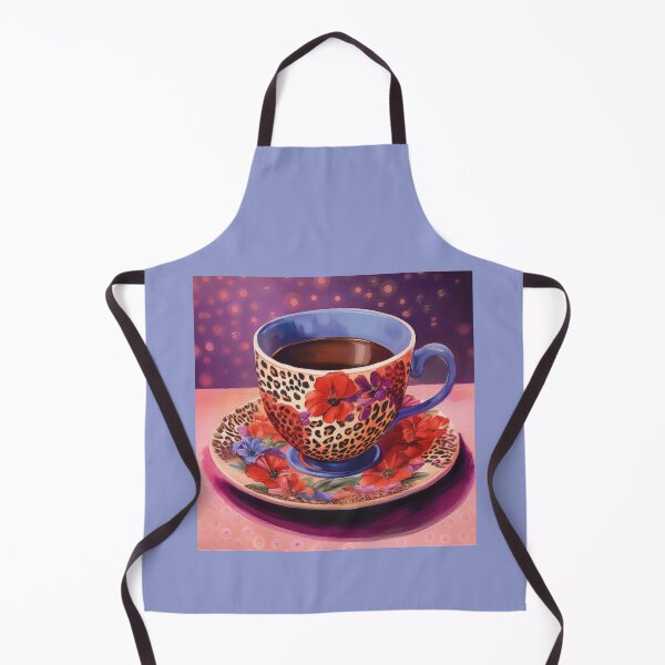 Item preview, Leopard Flower Coffee Purple Pink designed and sold by Dancing in the Living Room.