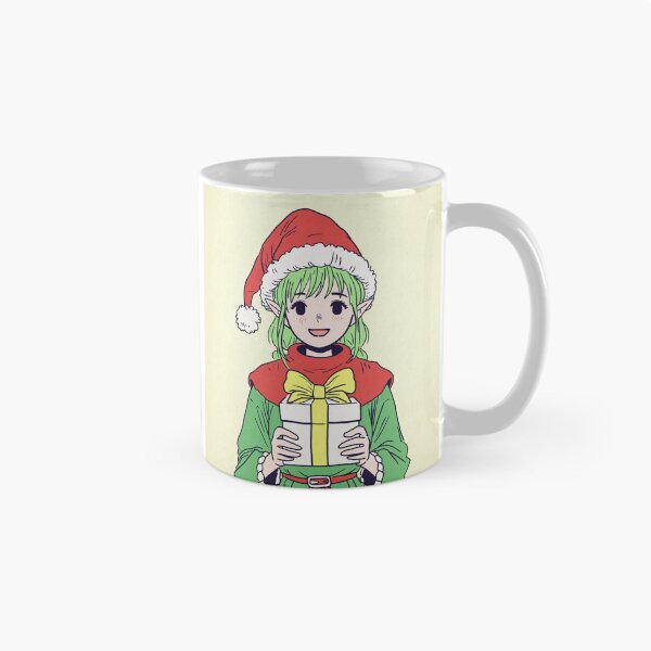 Item preview, Whimsical Elf Holding a Present – Fantasy Anime Illustration designed and sold by AirForceTuan.
