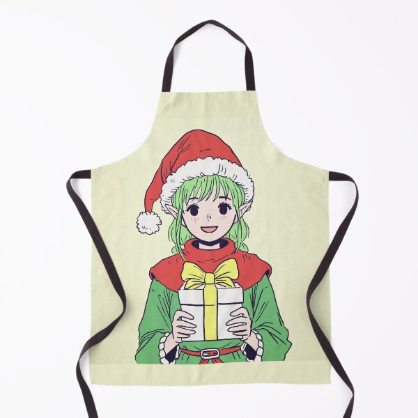Item preview, Whimsical Elf Holding a Present – Fantasy Anime Illustration designed and sold by AirForceTuan.
