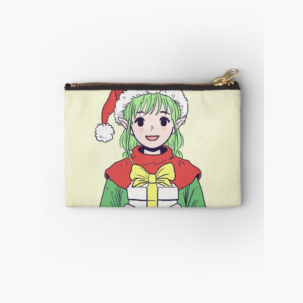 Item preview, Whimsical Elf Holding a Present – Fantasy Anime Illustration designed and sold by AirForceTuan.