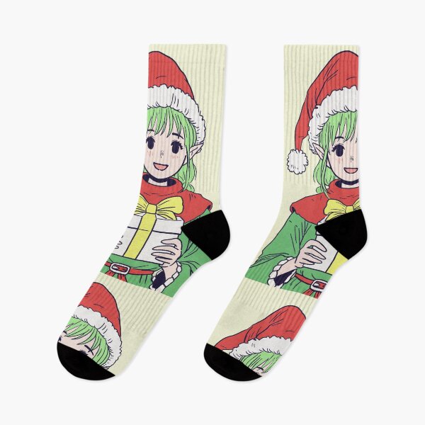 Item preview, Whimsical Elf Holding a Present – Fantasy Anime Illustration designed and sold by AirForceTuan.