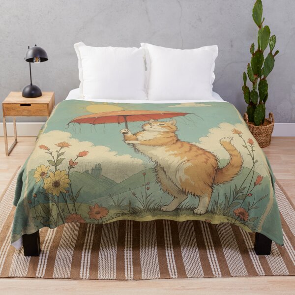 Item preview, Cat in Summer Vintage Whimsical Zentangle Art designed and sold by Witty Shirts.