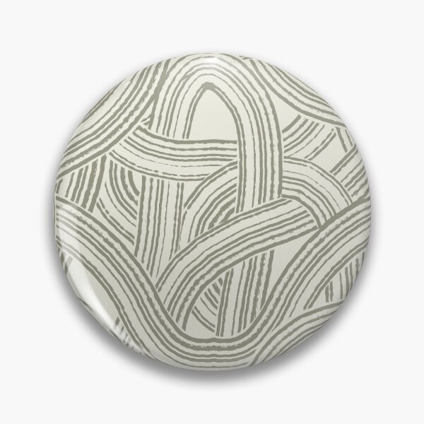 Item preview, Tangeld brush strokes modern style print Sage green and cream white tones designed and sold by trefail.